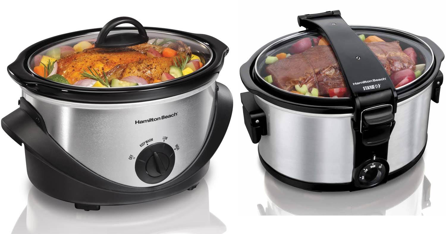 Hamilton Beach 7 & 4 Quart Two Appliance Slow Cooker Bundle | 33472 + 33141
