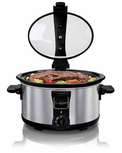 Hamilton Beach 7 & 4 Quart Two Appliance Slow Cooker Bundle | 33472 + 33141