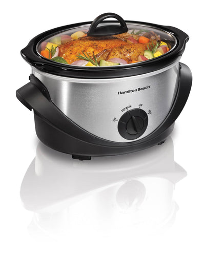 Hamilton Beach 7 & 4 Quart Two Appliance Slow Cooker Bundle | 33472 + 33141