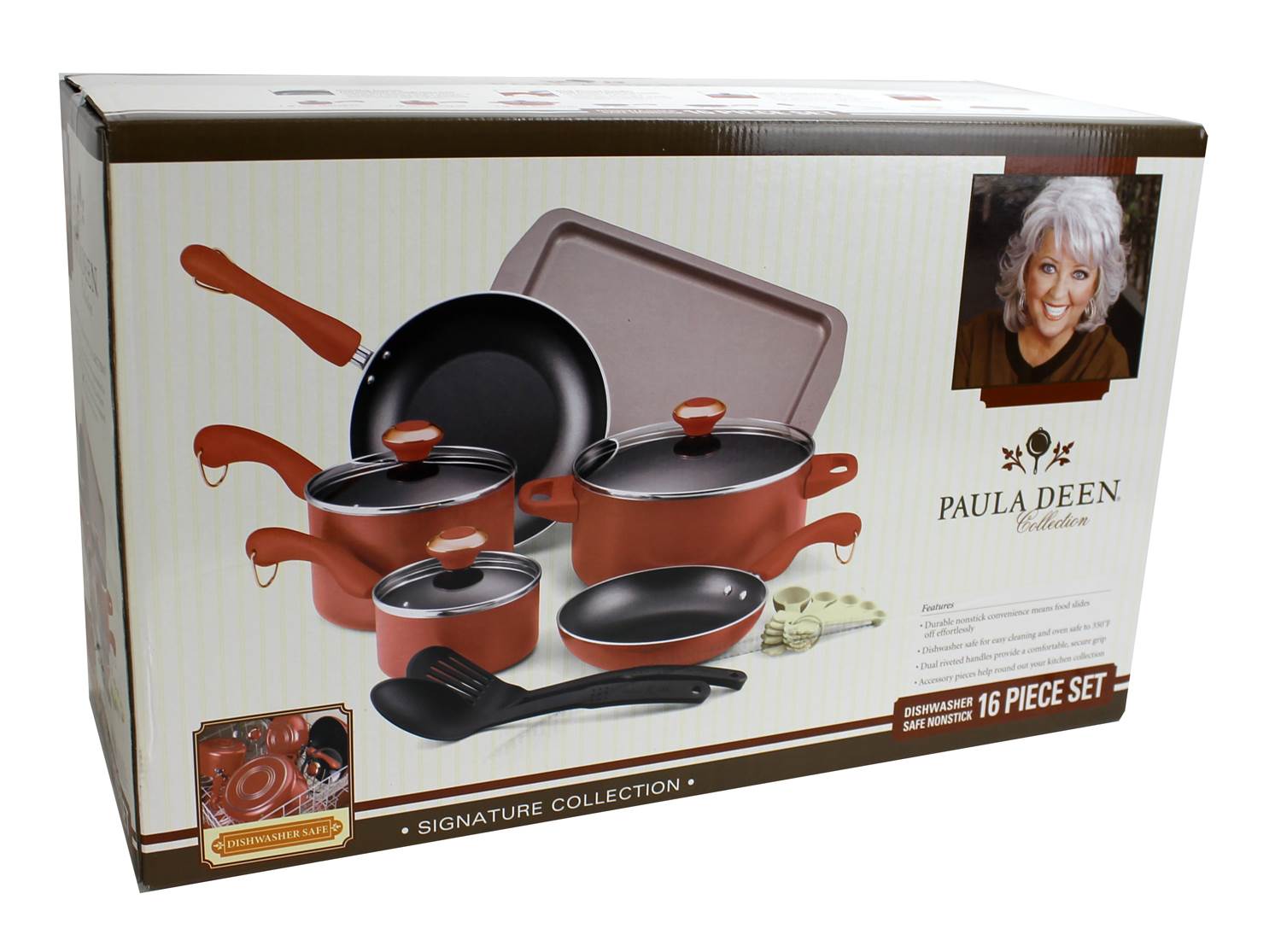 Paula Deen 13-Piece Kitchen Cookware Set Nonstick Pots Home Pans - Missing Pan
