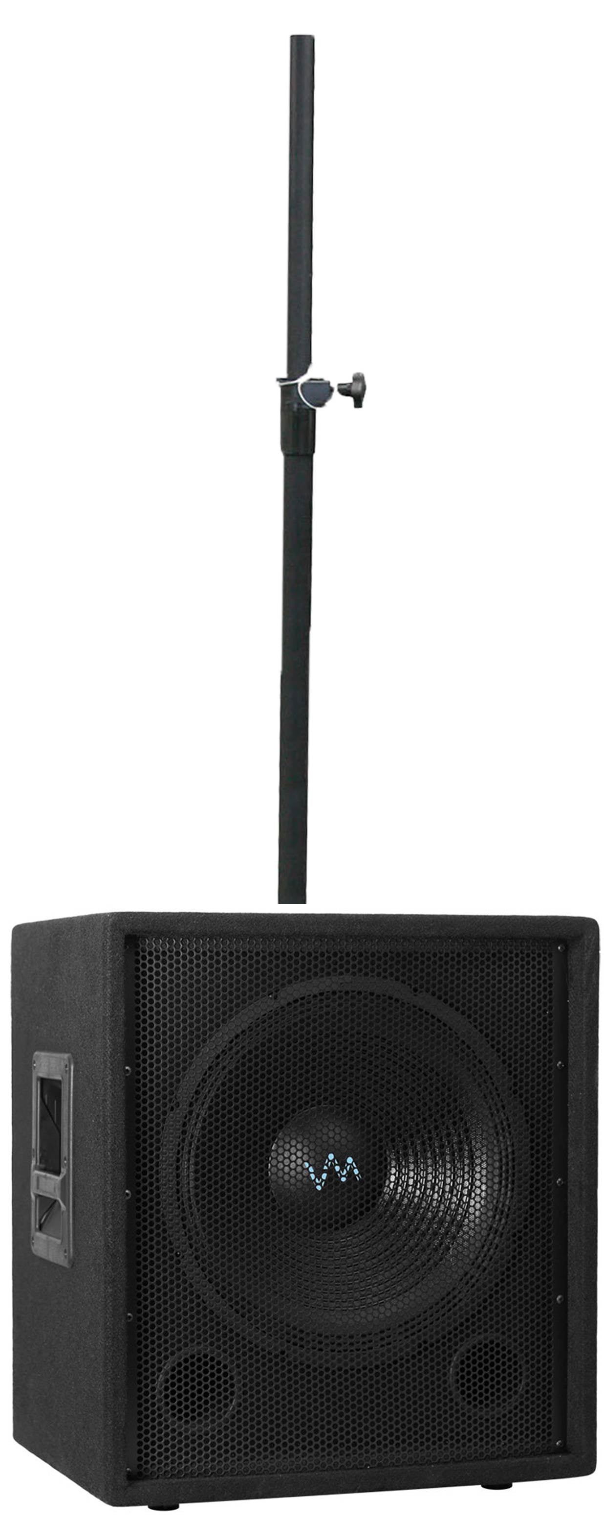 VM Audio 18-Inch 2000 Watt Passive Subwoofer DJ Pro + Speaker Mounting Pole