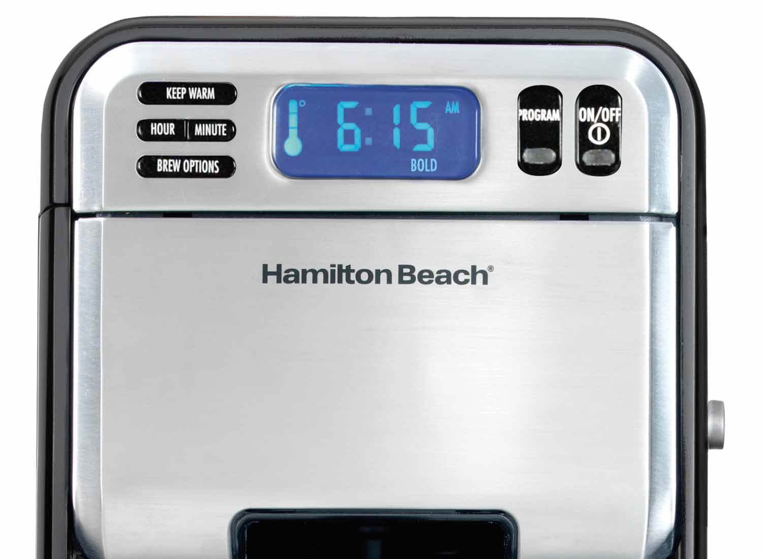 Hamilton Beach 46201 LCD Programmable 12-Cup Coffee-Maker w/Cordless Can Opener