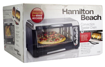 NEW Hamilton Beach 31331  Convection Counter Top 6 Slice Toaster Oven Stainless