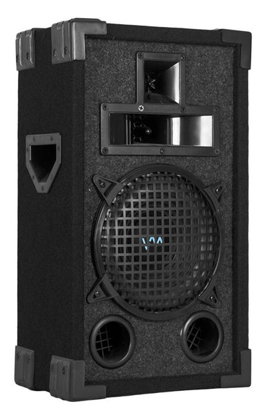 VM Audio VAS38P 8" 400W 3 Way DJ Passive Speaker + 12" DJ Subwoofer + Pole