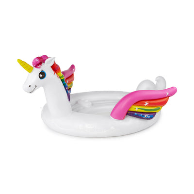 Intex Adult Inflatable Unicorn Pool Float + 120V Cordless Inflatable Air Pump
