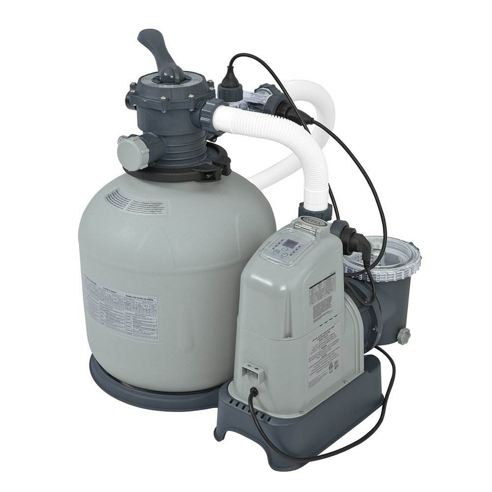 Intex 2650 GPH Saltwater System Filter Pump Swimming Pool Set 28679EG (Open Box)