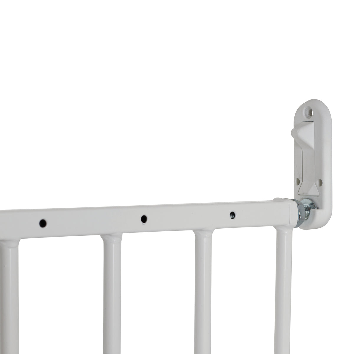 BabyDan MultiDan Wall Mount 24.6-42 Inch Doorway Safety Baby Gate, White Metal - VMInnovations