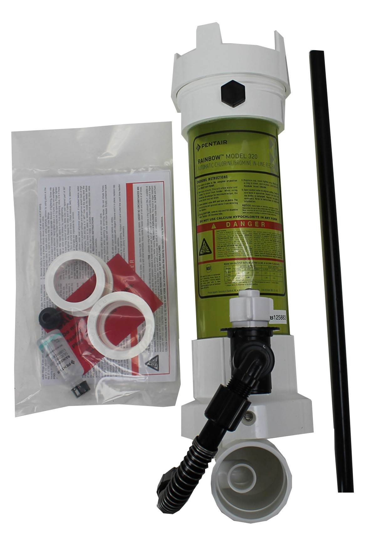 Pentair Rainbow 320C In-Line Pool Automatic Chlorine Bromine Feeder | Used
