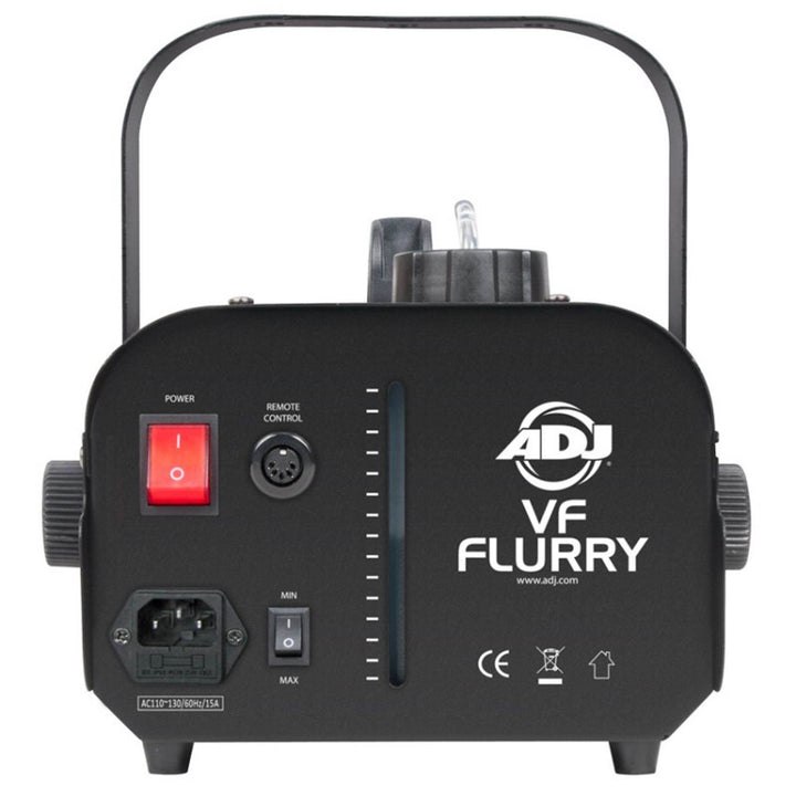 ADJ VF Flurry Snow Machine 600W High Output w/ Wired Remote & 1G Snow Fluid