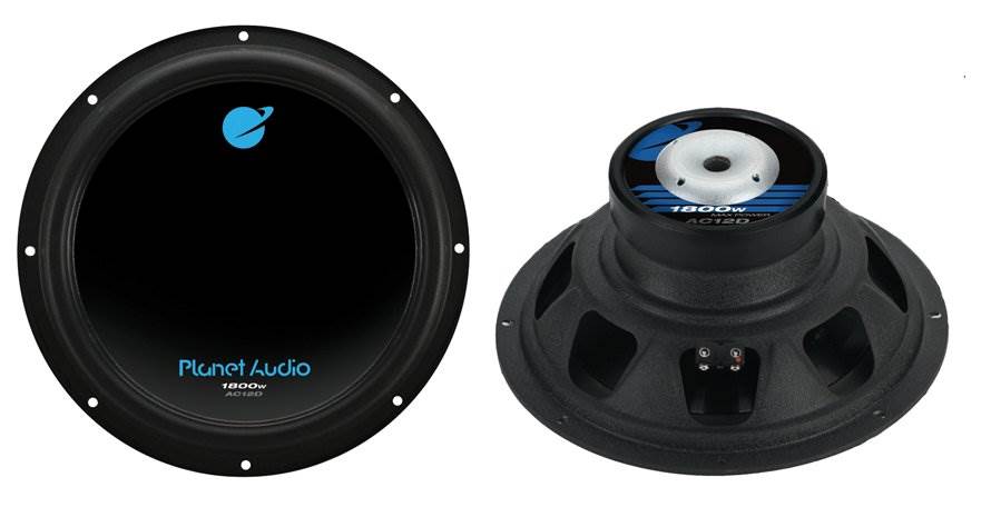 2 PLANET AUDIO AC12D 12" Car Subwoofer Subs + VM Audio 2 Channel Amp + Wire Kit