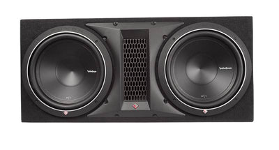 Rockford Fosgate P1-2X12 12" 1000W Dual Subwoofer + Box + 2000W Amp + Amp Kit