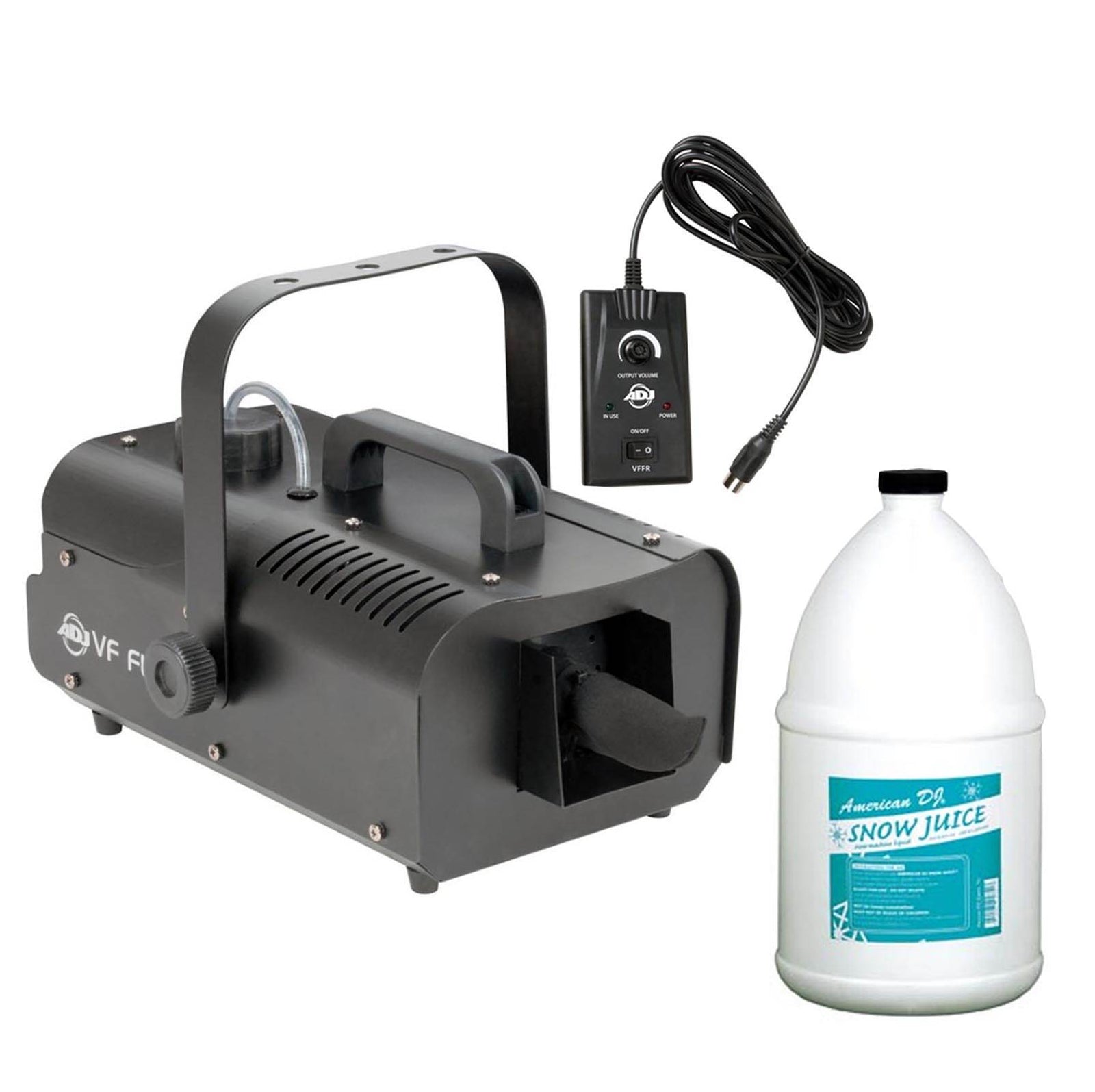 American DJ ADJ VF Flurry Snow Machine Flake Effect w/Remote & Snow Fluid Gallon - VMInnovations
