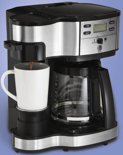 Hamilton Beach 4 Slice Toaster Oven & 12 Cup Digital Coffee Maker Kitchen Bundle