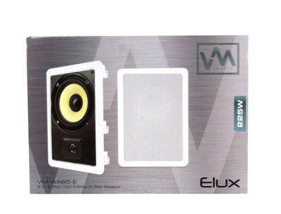 VM Audio Elux 6.5" 5.1 Surround Sound System - 3) In Wall + 2) Ceiling Speakers