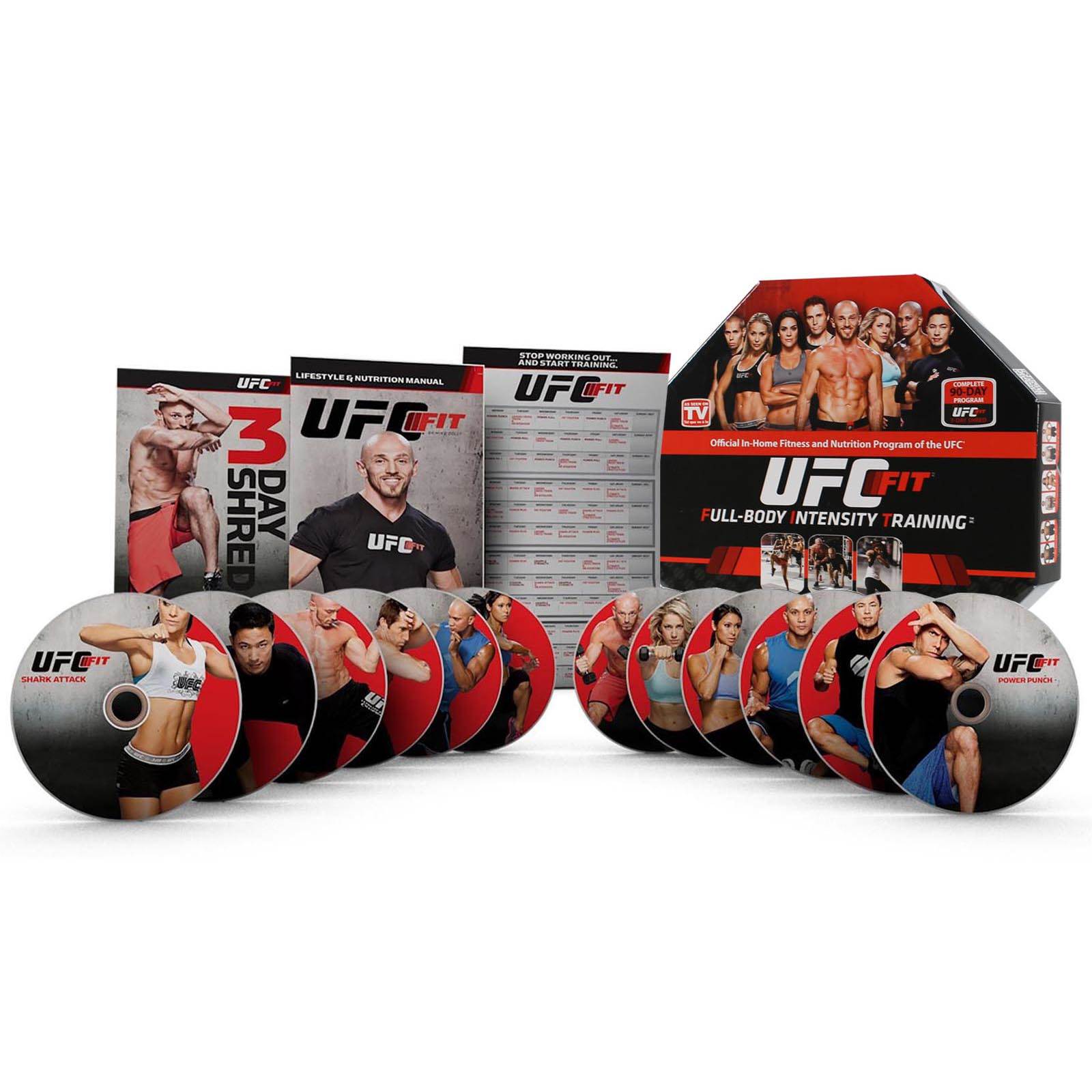 UFC FIT 12-Week Home Training Exercise Fitness DVD Workout Program (Open Box)