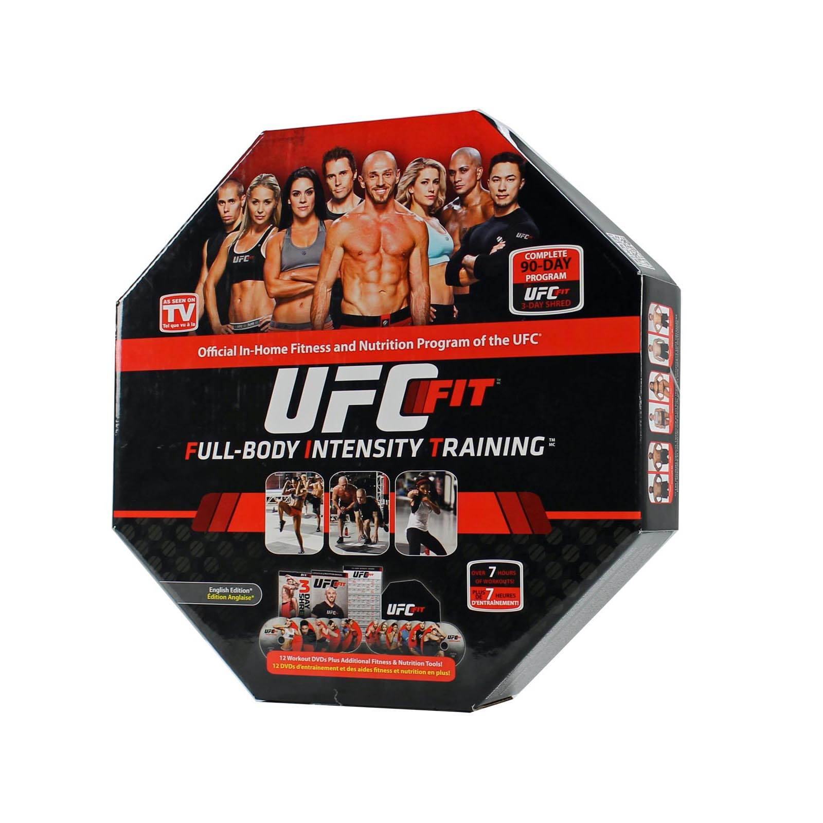UFC FIT 12-Week Home Training Exercise Fitness DVD Workout Program (Open Box)