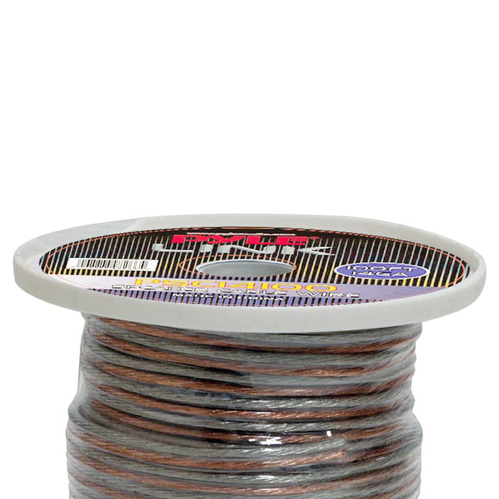 Pyle 100-Foot 14-Gauge Spool High Quality Home Audio Speaker Zip Wire PSC14100