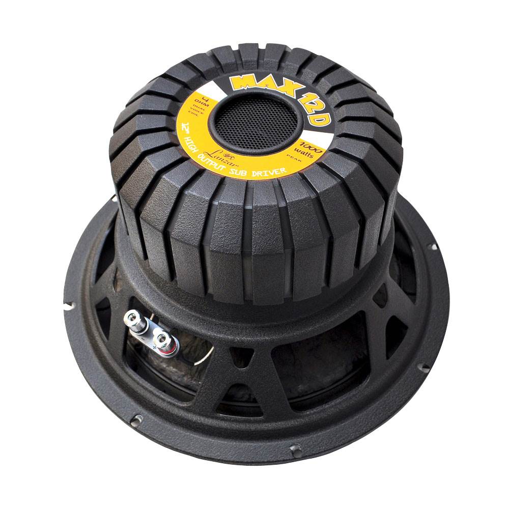 2) LANZAR MAX12D 12" 2000W Car Audio Subwoofers + VM Audio 2 Channel Amplifier