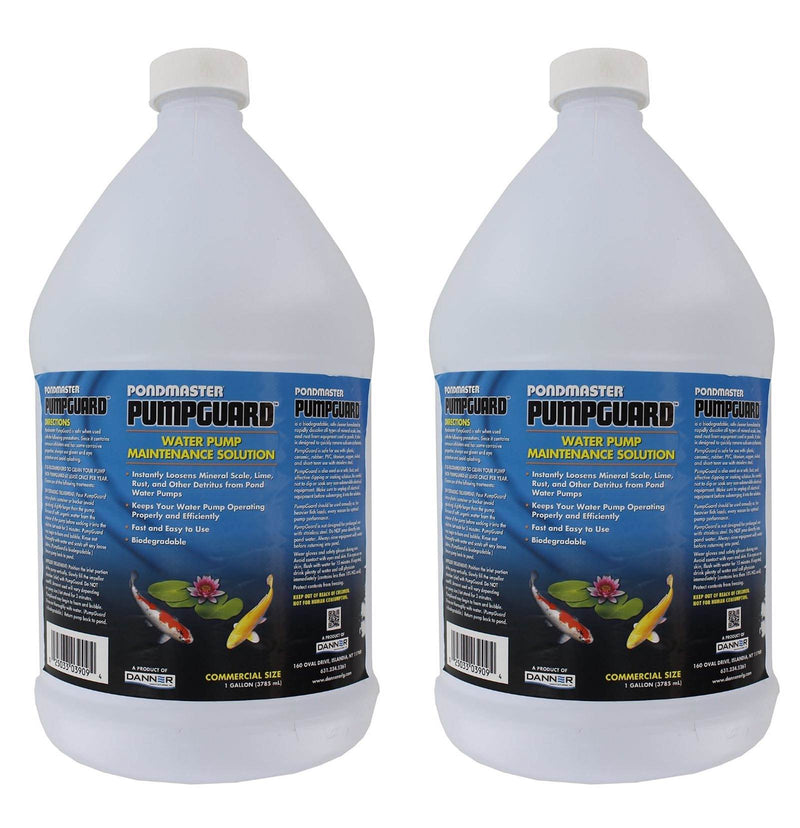 (2) PumpGuard 03909 Pond Pump Maintenance Solution Bottles | 256 oz.