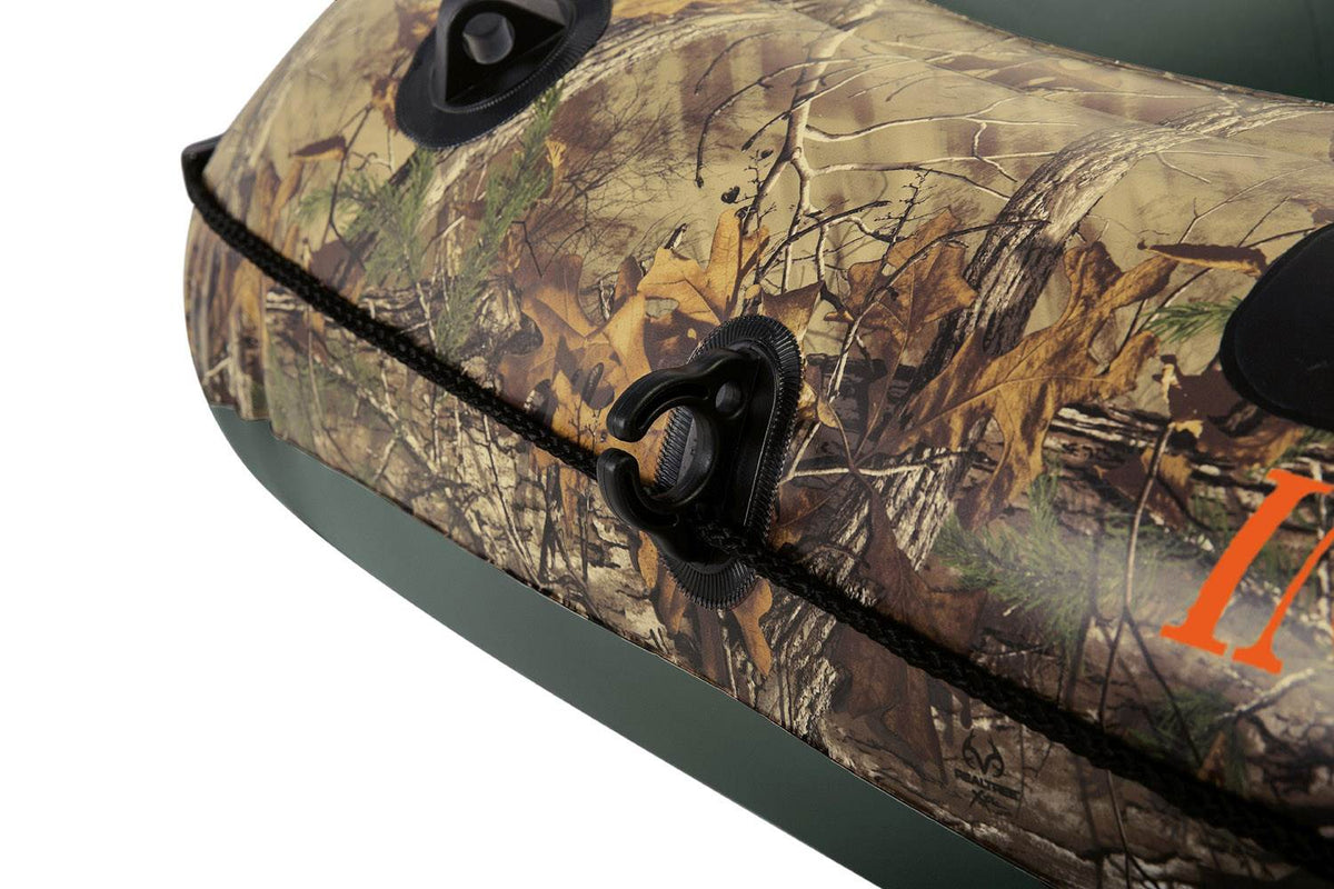 Intex Real Tree Camo Seahawk 2 Inflatable Boat Fishing Raft with Rod Holders