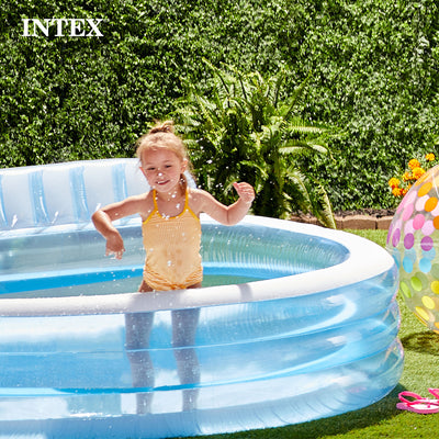 Intex Swim Center Inflatable Family Lounge Pool, 88in x 30in (For Parts)