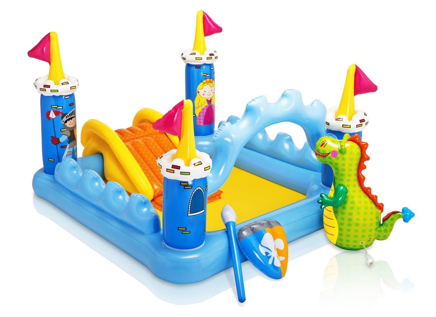Intex Inflatable Fantasy Castle Water Play Center for Kids Ages 2+ (Used)