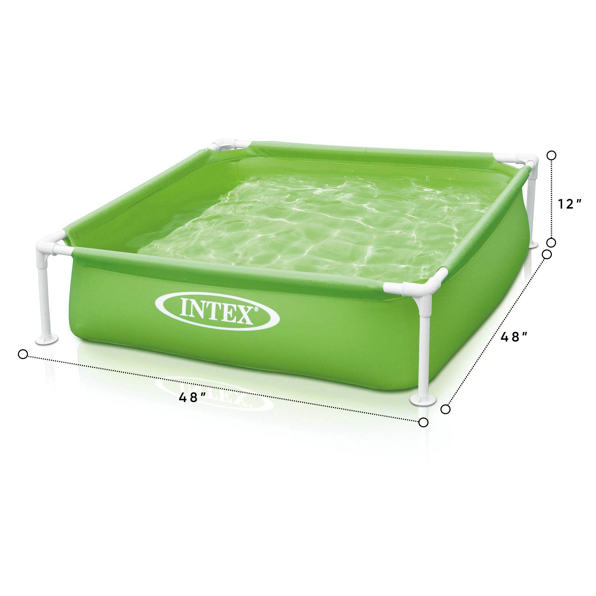 48 x 12 Inch Mini Frame Kids Beginner Kiddie Pool, Color Varies (For Parts)