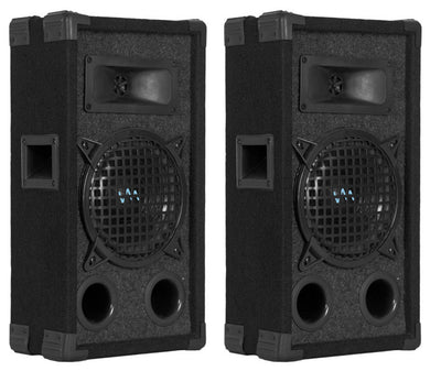 4) VM Audio VAS36P 600 Watt 2 Way 6" DJ Passive Speakers + 100 FT Speaker Wire