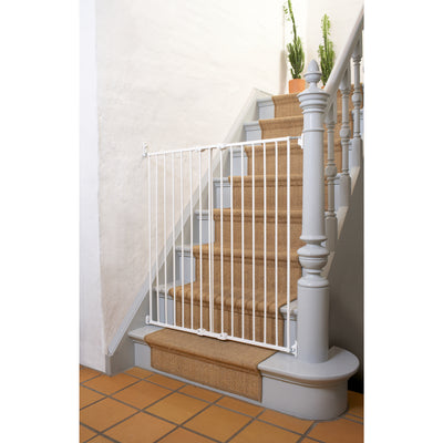 Scandinavian Pet Design Streamline Extra Tall 42" Pet Gate, White (2 Pack)