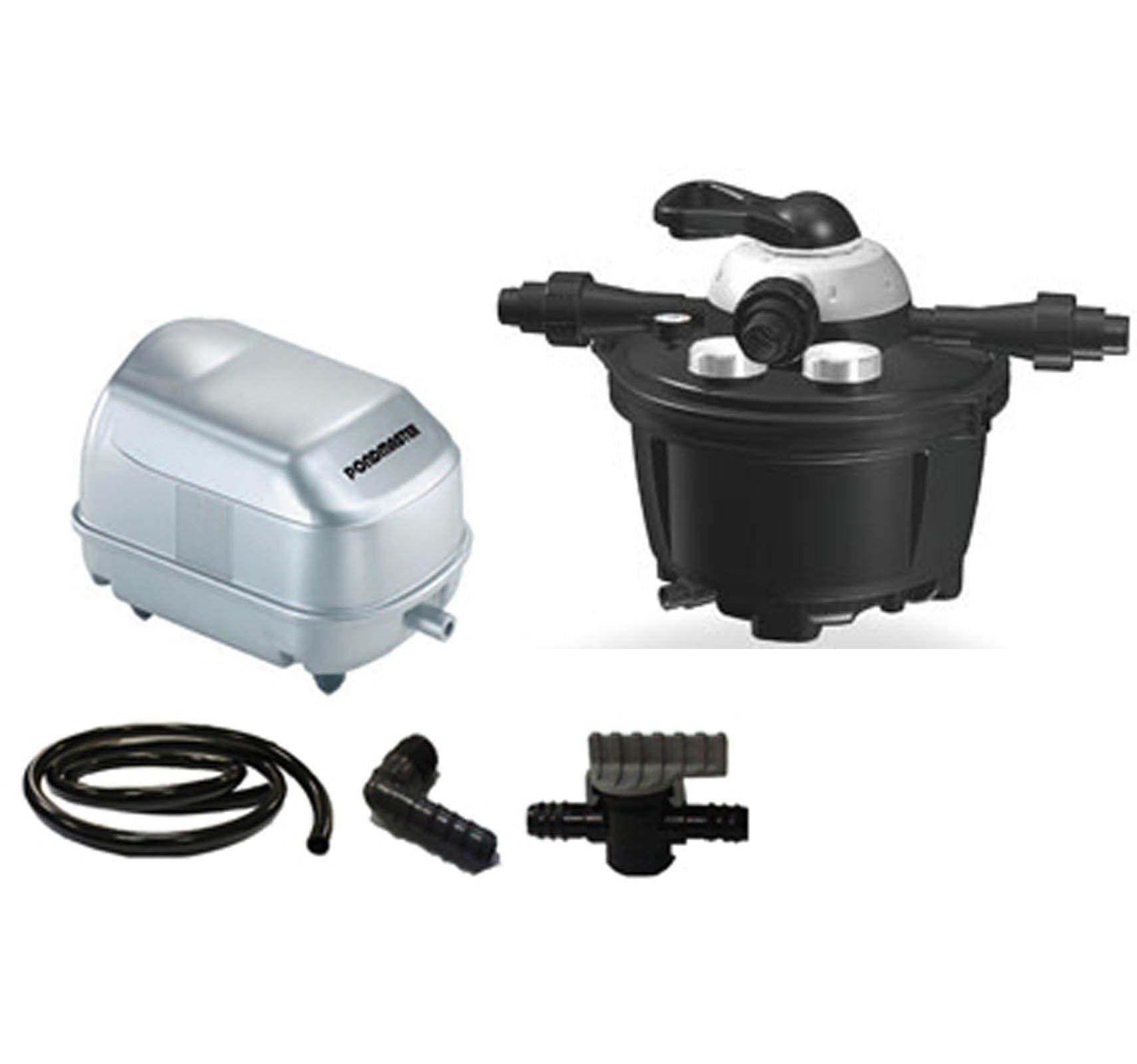 Pondmaster 05615 Pond 2700 Gallon ClearGuard Pressure Filter + Backwash Air Kit