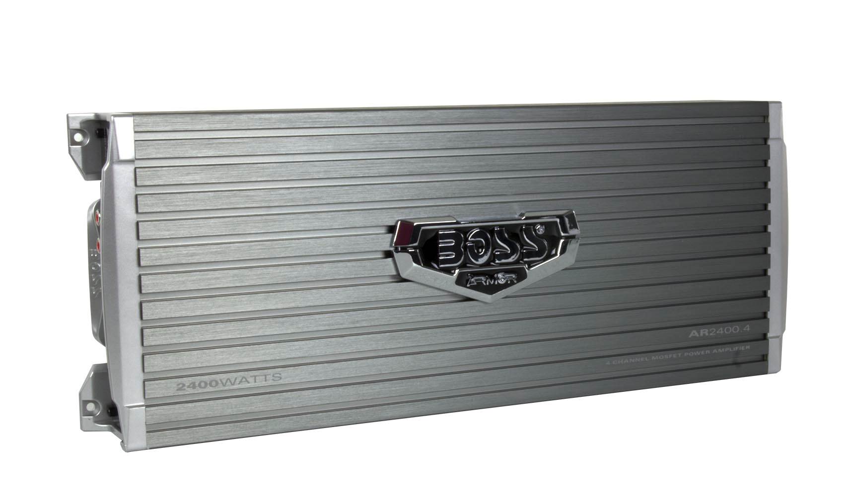 Boss AR2400.4 2400W 4-Ch Car Amp + Remote+ 2.0 Farad Capacitor + 4 Gauge Amp Kit