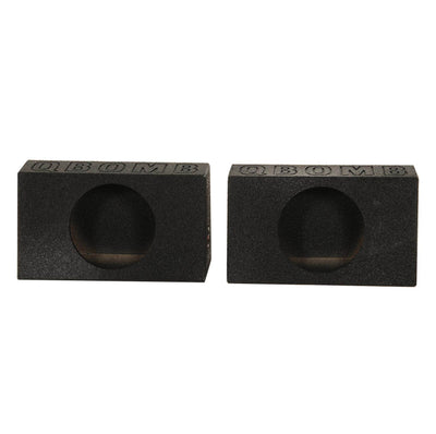 QPower QBomb Single 10 Inch Sealed Subwoofer Sub Boxes Bedliner Spray, 2-Pack