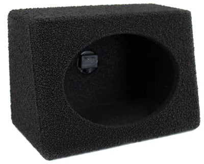 Q-POWER Q-Bomb QTW6X9 6x9" Car Wedge Speaker Boxes w/Bedliner Spray, Pair (Used)