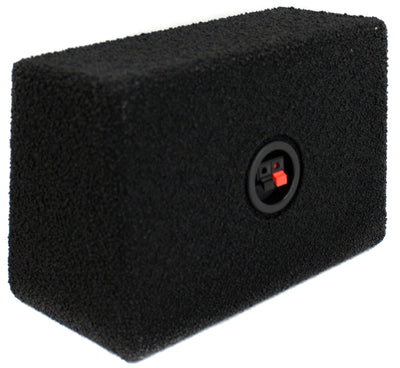 Q-POWER Q-Bomb 6x9" Car Wedge Speaker Boxes with Bedliner Spray, Pair (Open Box)