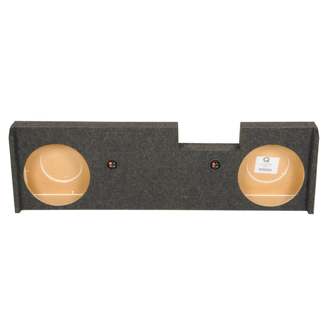 NEW! GMC Chevy Crew Cab 2014-2015 Underseat Dual 12" Subwoofer Sub Box Enclosure