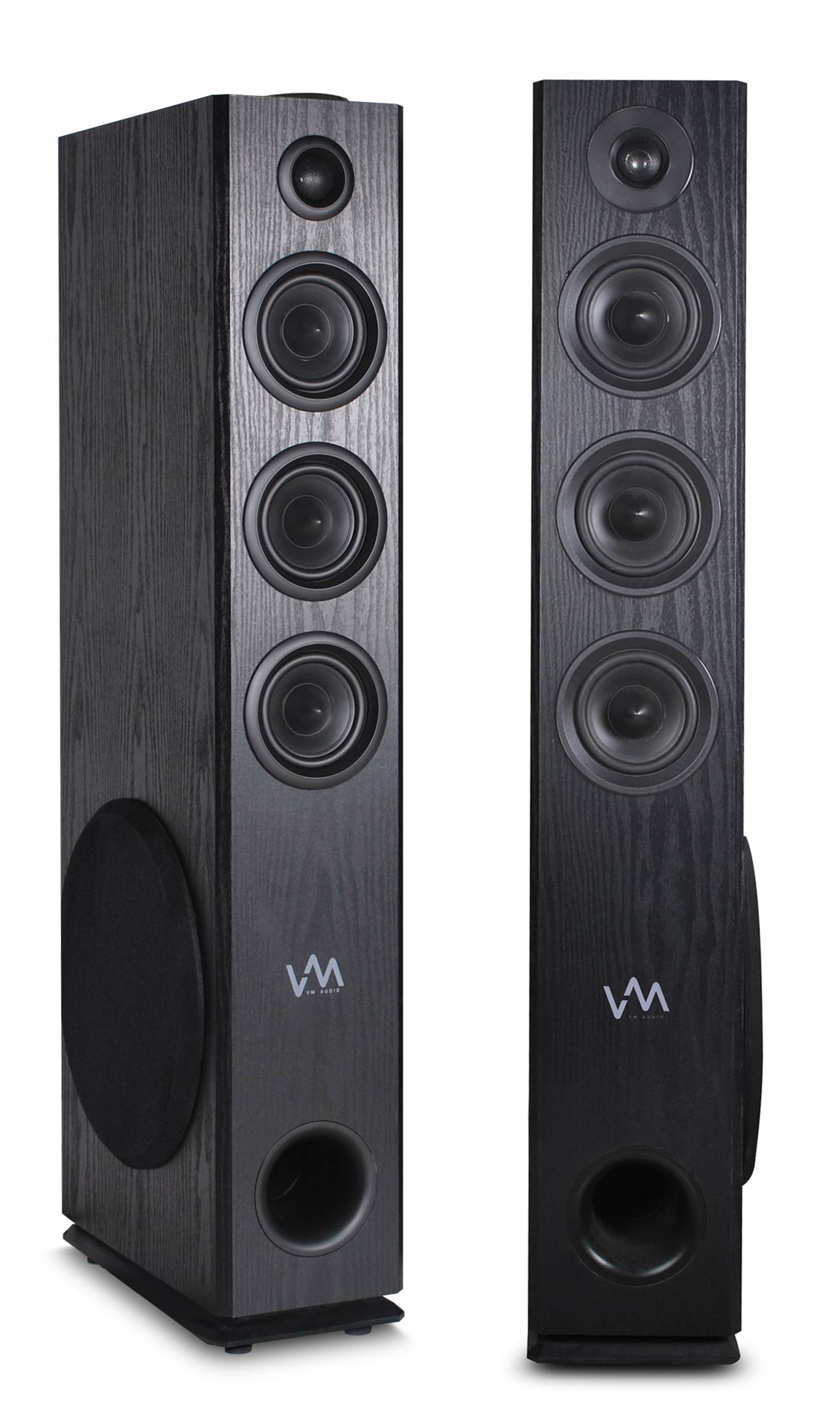 VM Audio EXAT31 Floorstanding Powered Bluetooth Tower Speakers Pair (Open Box)