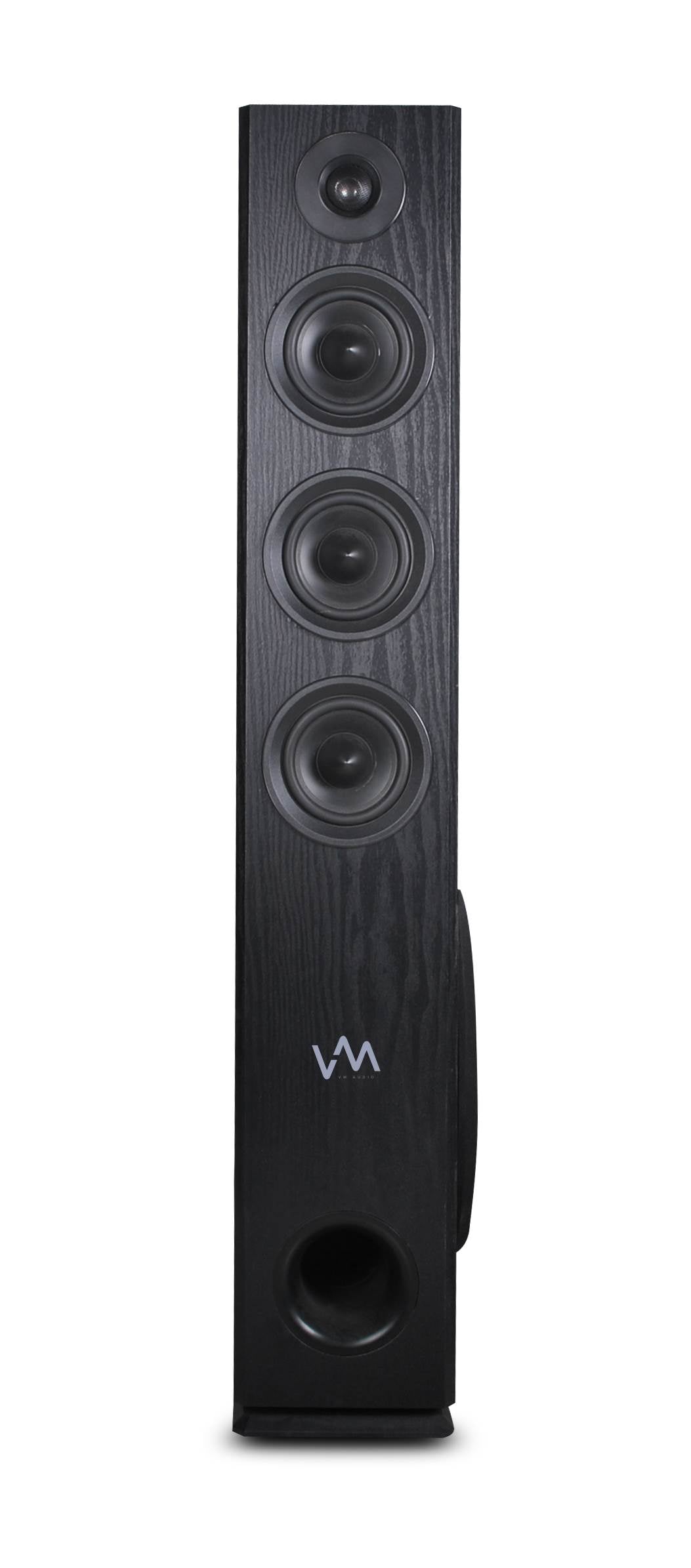 VM Audio EXAT31 Black Floorstanding Powered Bluetooth Tower Speakers Pair (Used)