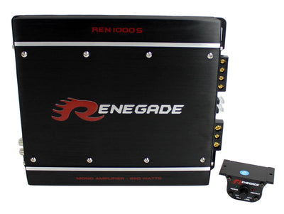 Renegade REN1000S 850 Watt MONO 4-Ohm Car Audio Power Amplifier Amp (Open Box)