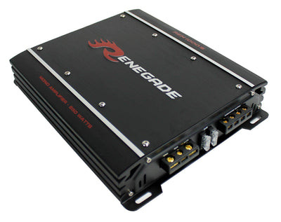 Renegade REN1000S 850 Watt MONO 4-Ohm Car Audio Power Amplifier Amp (Open Box)
