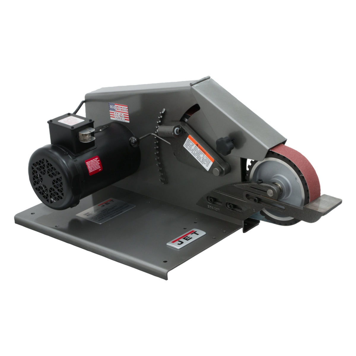 JET 2 x 72 Multipurpose Square Wheel Belt Grinder 115V 1Ph, Black (For Parts)