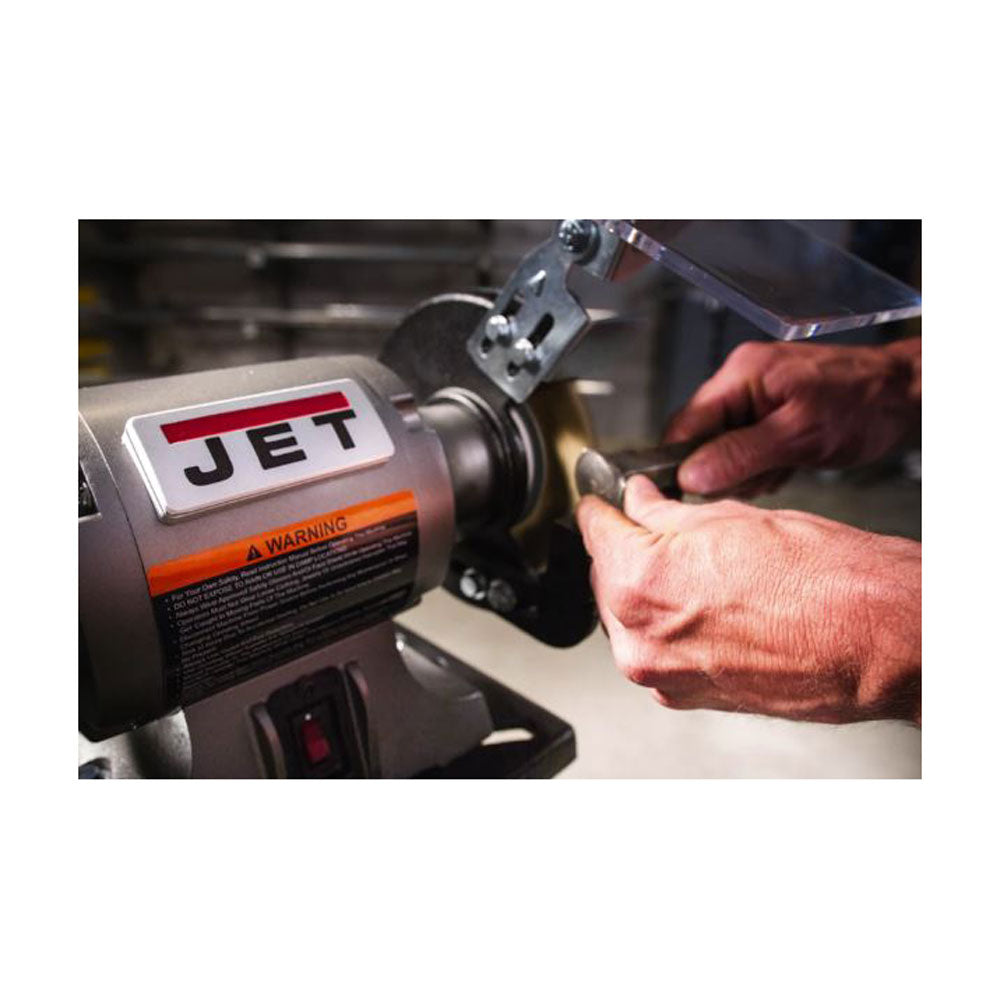 Jet Shop Bench Grinder JBG 6W with Grinding Wheel Wire Wheel System (Open Box)