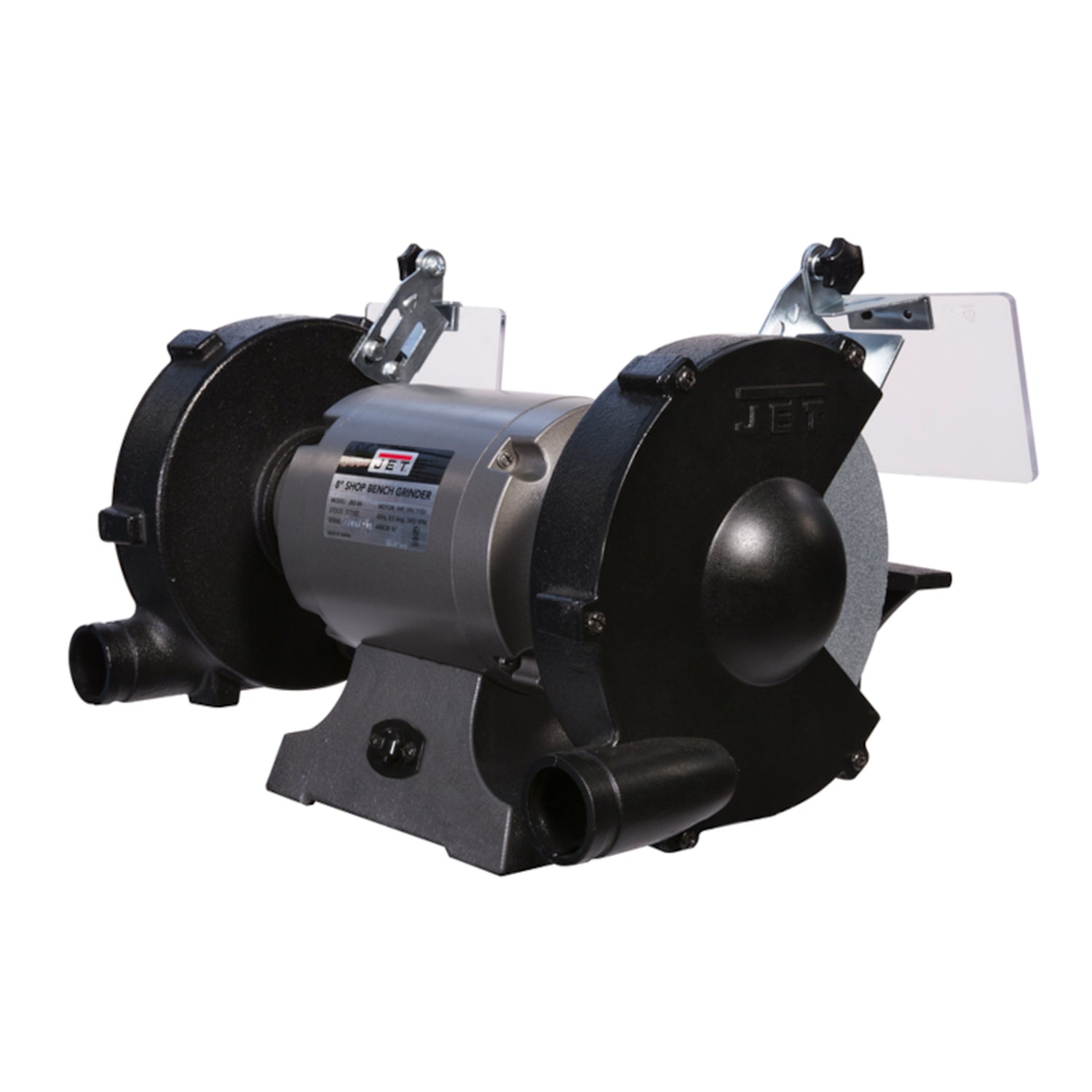 Jet 577128 Shop Bench Grinder JBG 8W with Grinding Wheel and Wire Wheel System