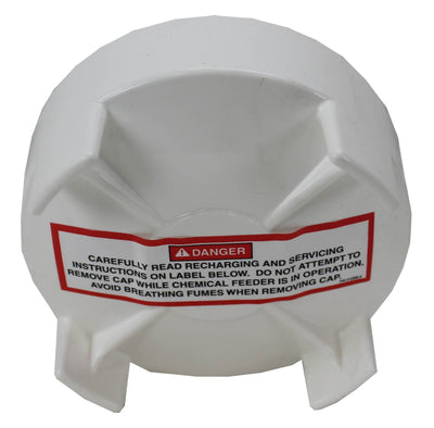 Pentair R172008W Pool Spa Threaded White Cap Replacement Rainbow Chlorine Feeder