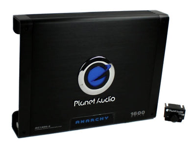 Planet Audio AC1600.4 1600W 4-Ch Car Amplifier + 2.0 Farad Cap + 4 Ga Amp Kit