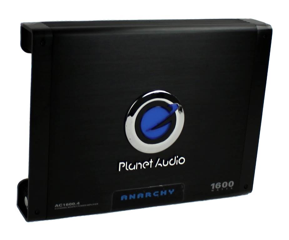 Planet Audio AC1600.4 1600W 4-Ch Car Amplifier + 2.0 Farad Cap + 4 Ga Amp Kit