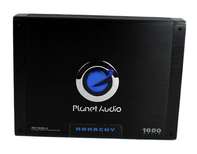 Planet Audio AC1600.4 1600W 4-Ch Car Amplifier + 2.0 Farad Cap + 4 Ga Amp Kit