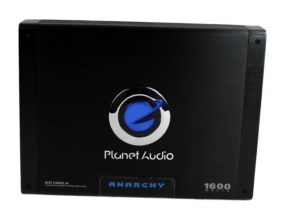 Planet Audio AC1600.4 1600W 4-Ch Car Amplifier + 2.0 Farad Cap + 4 Ga Amp Kit