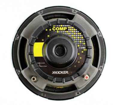 2) Kicker 43C124 12" 600 Watt 4 Ohm Car Subwoofers + 1600W 2-Ch Amp + Amp Kit