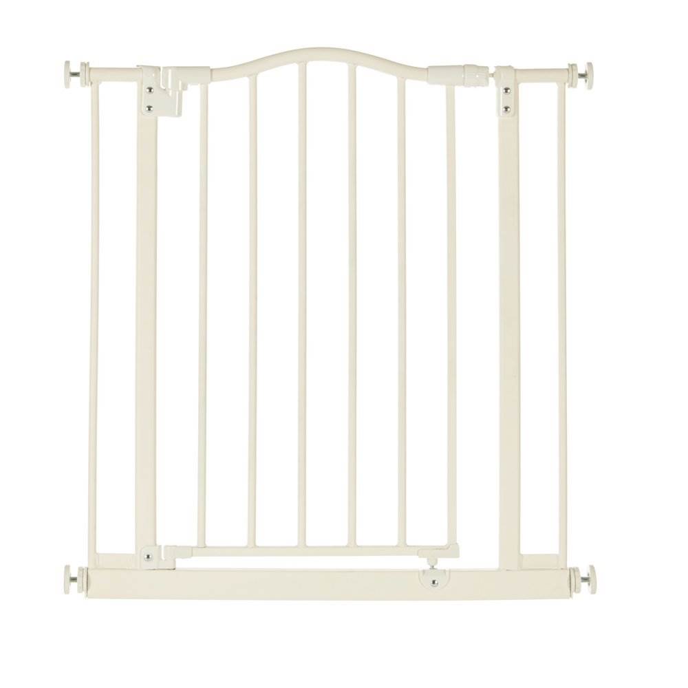 North States Portico Arch Metal Baby Child Pet Gate - Linen | 4977 (Open Box)