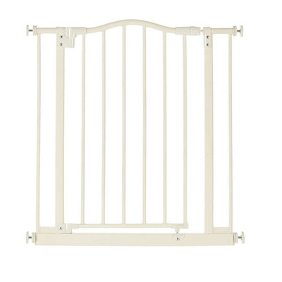 North States Portico Arch Metal Baby Child Pet Gate - Linen | 4977 (Open Box)